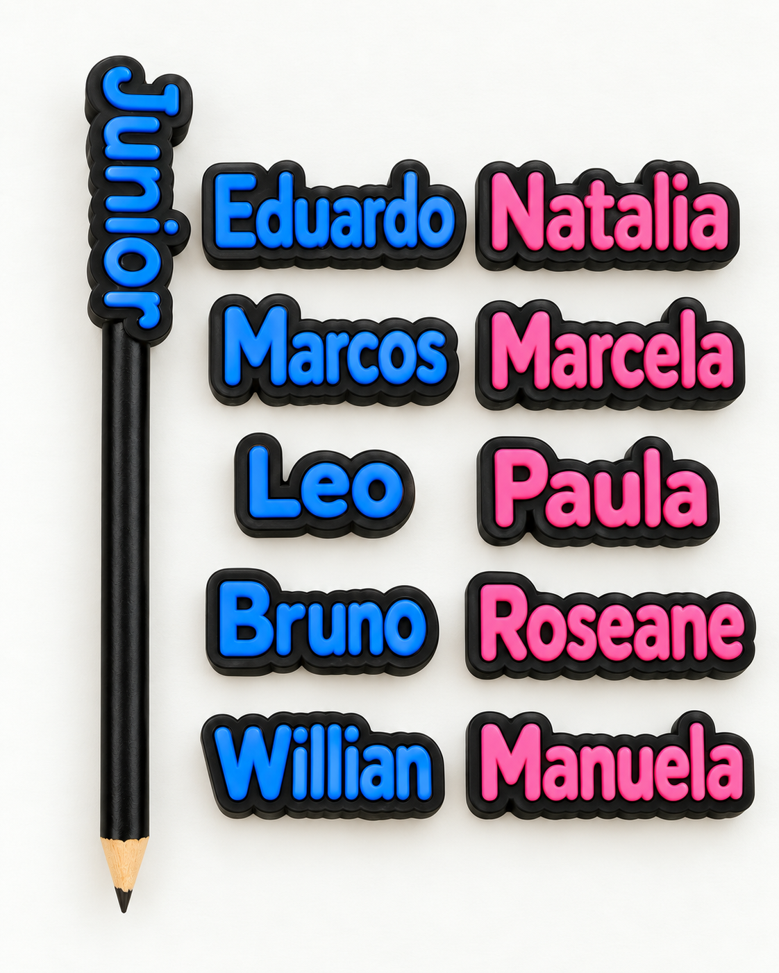 Toppers personalizados para lápis Meu Tato